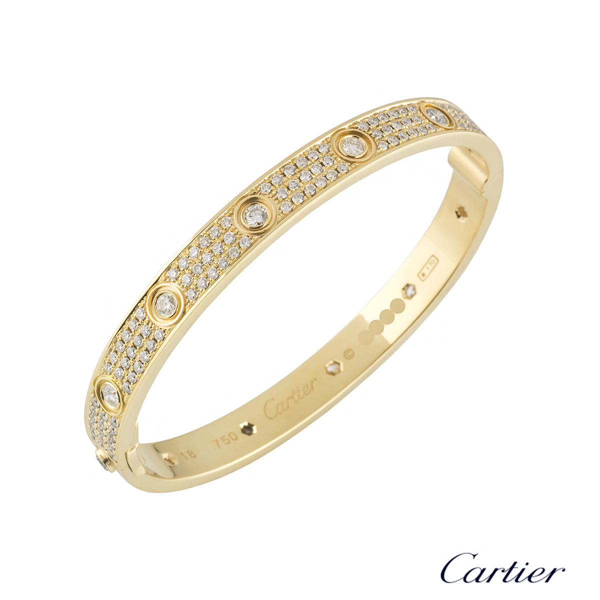 Cartier Pave Love Bracelet